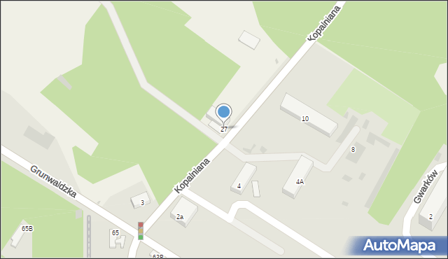 Trzebinia, Kopalniana, 27, mapa Trzebinia