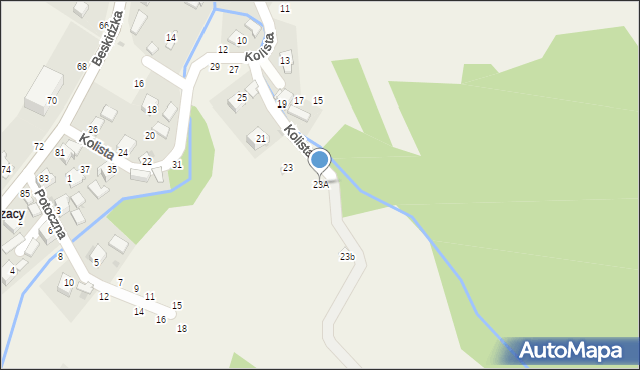 Trzebinia, Kolista, 23A, mapa Trzebinia