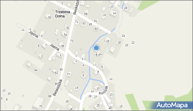 Trzebinia, Kolista, 5, mapa Trzebinia