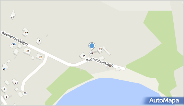 Trzemeszno, Kochanowskiego Jana, 21, mapa Trzemeszno