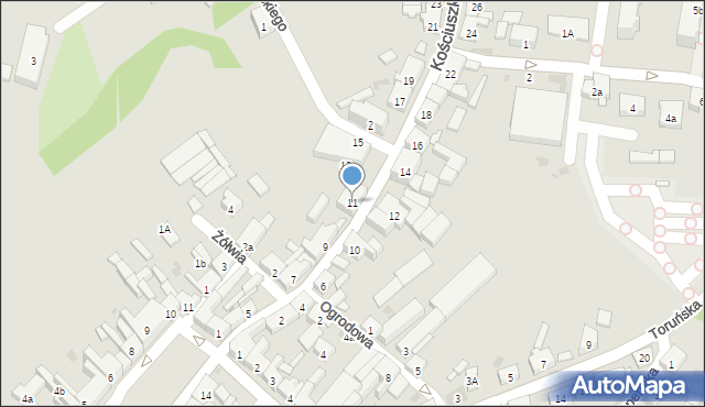 Trzemeszno, Kościuszki Tadeusza, gen., 11, mapa Trzemeszno