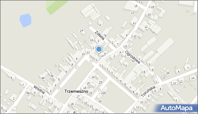 Trzemeszno, Kościuszki Tadeusza, gen., 3, mapa Trzemeszno