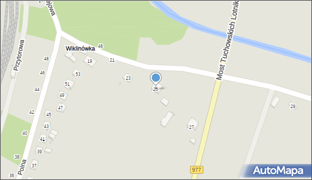 Tuchów, Kolejowa, 25, mapa Tuchów