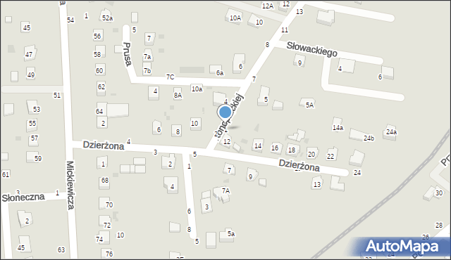 Tuchów, Konopnickiej Marii, 1, mapa Tuchów