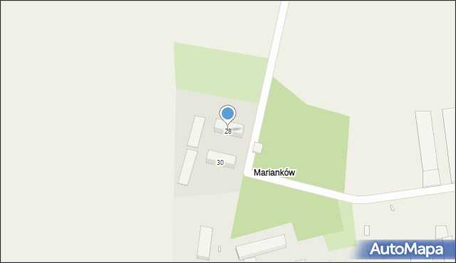 Twardawa, Kozielska, 28, mapa Twardawa