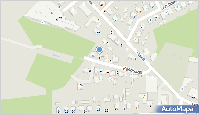 Twardogóra, Kościuszki Tadeusza, gen., 6, mapa Twardogóra