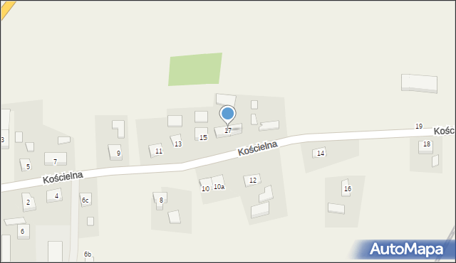 Tychnowy, Kościelna, 17, mapa Tychnowy