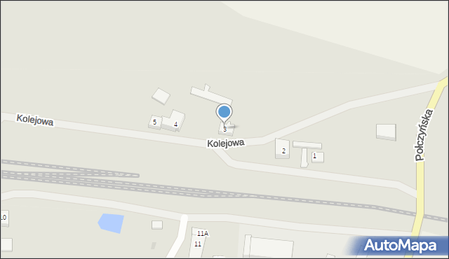 Tychowo, Kolejowa, 3, mapa Tychowo