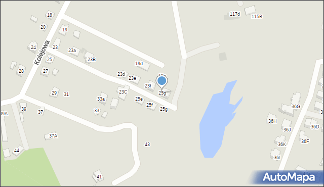 Tychy, Kolejowa, 23g, mapa Tychów