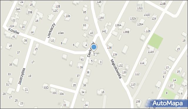 Tychy, Kosów, 2, mapa Tychów