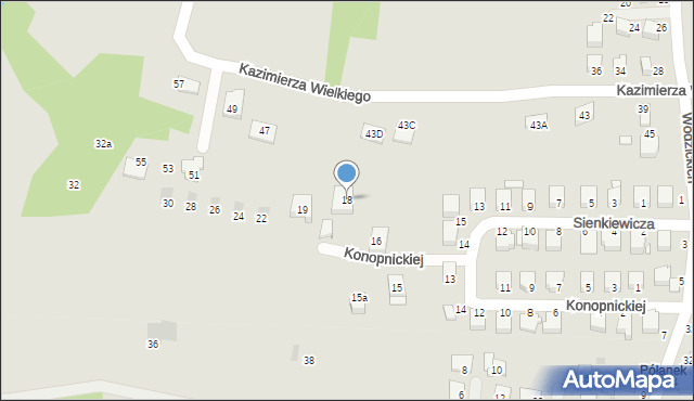 Tyczyn, Konopnickiej Marii, 18, mapa Tyczyn