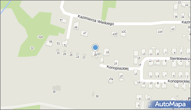 Tyczyn, Konopnickiej Marii, 19, mapa Tyczyn