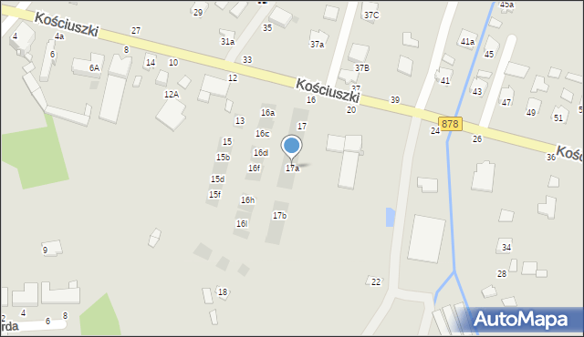 Tyczyn, Kościuszki Tadeusza, gen., 17a, mapa Tyczyn