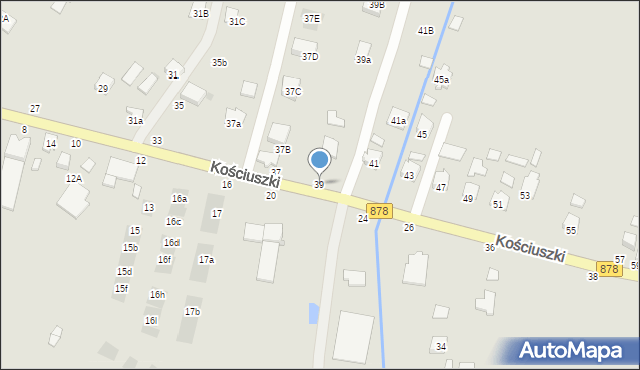 Tyczyn, Kościuszki Tadeusza, gen., 39, mapa Tyczyn