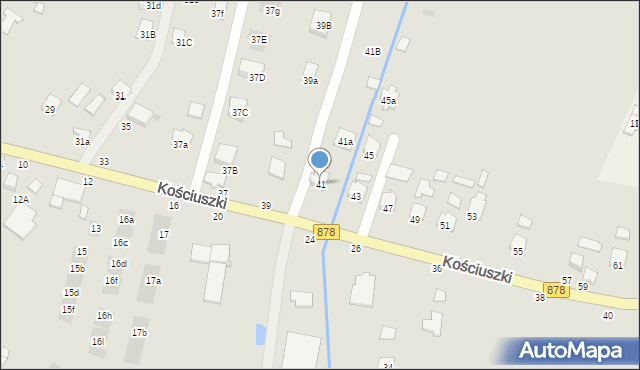 Tyczyn, Kościuszki Tadeusza, gen., 41, mapa Tyczyn