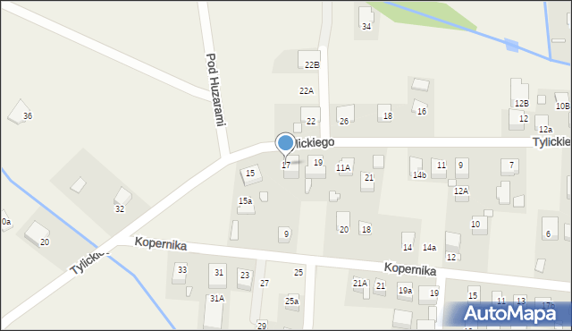 Tylicz, Kopernika Mikołaja, 17, mapa Tylicz