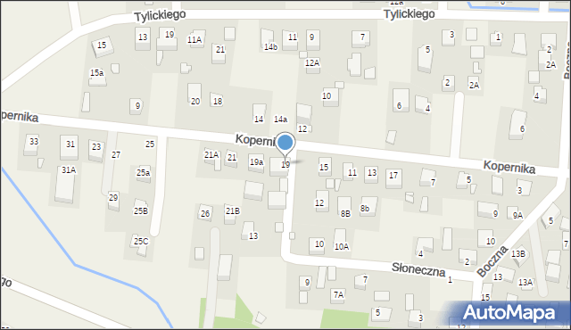 Tylicz, Kopernika Mikołaja, 19, mapa Tylicz