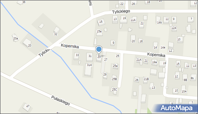 Tylicz, Kopernika Mikołaja, 23, mapa Tylicz