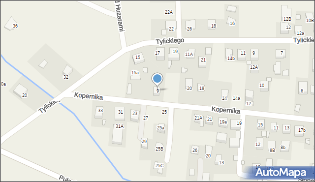 Tylicz, Kopernika Mikołaja, 9, mapa Tylicz