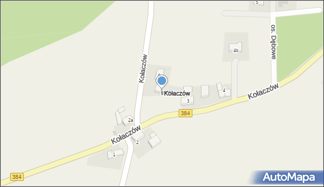 Uciechów, Kołaczów, 8, mapa Uciechów