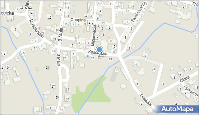 Ujazd, Kościuszki Tadeusza, gen., 12, mapa Ujazd