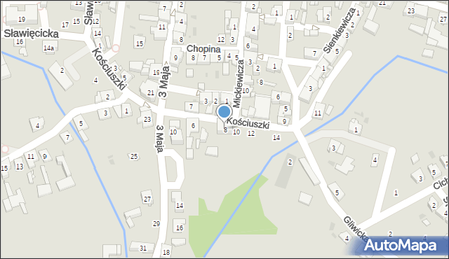 Ujazd, Kościuszki Tadeusza, gen., 8, mapa Ujazd