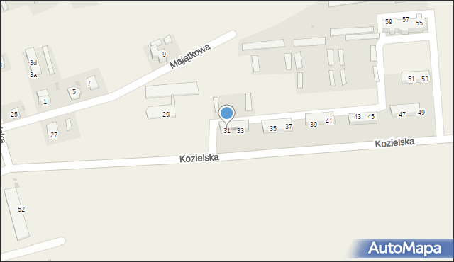 Urbanowice, Kozielska, 31, mapa Urbanowice