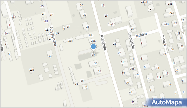 Ustronie Morskie, Kolejowa, 30, mapa Ustronie Morskie