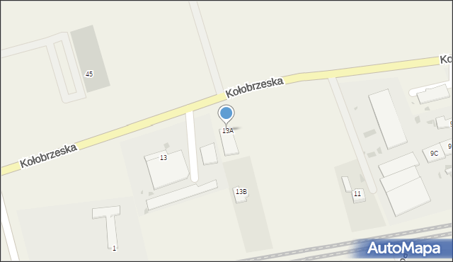 Ustronie Morskie, Kołobrzeska, 13A, mapa Ustronie Morskie