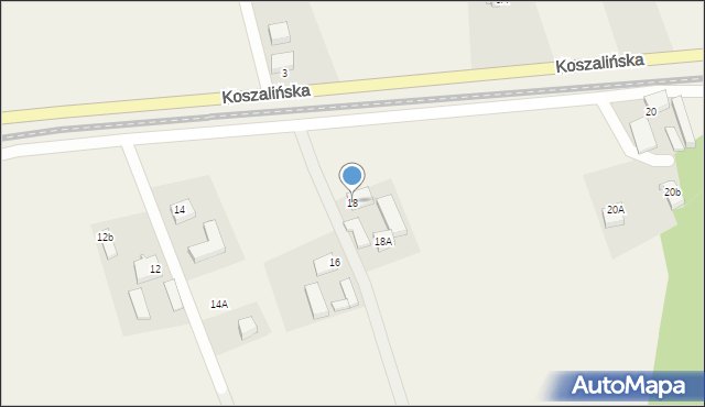 Ustronie Morskie, Koszalińska, 18, mapa Ustronie Morskie