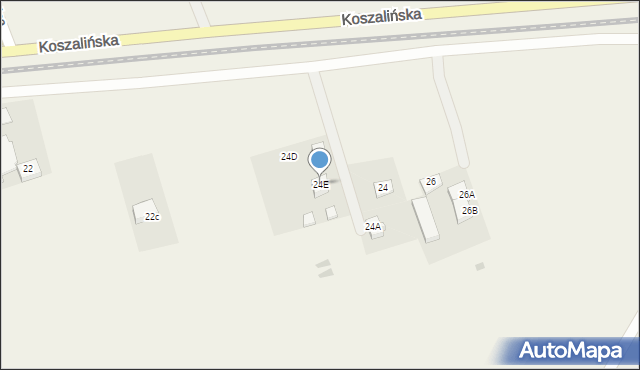 Ustronie Morskie, Koszalińska, 24E, mapa Ustronie Morskie