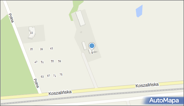 Ustronie Morskie, Koszalińska, 9, mapa Ustronie Morskie