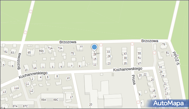 Wągrowiec, Kochanowskiego Jana, 19, mapa Wągrowiec