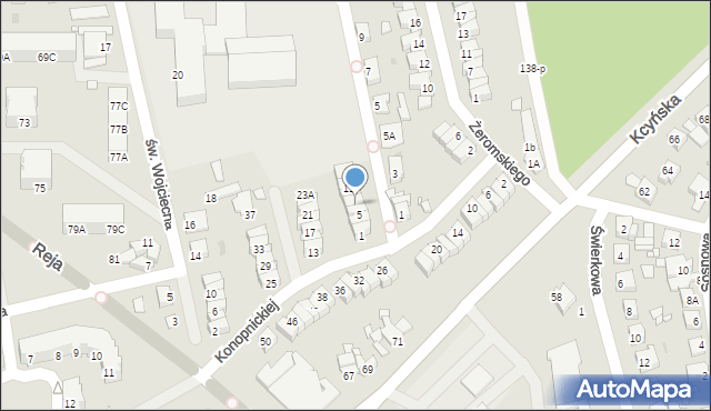 Wągrowiec, Konopnickiej Marii, 7, mapa Wągrowiec