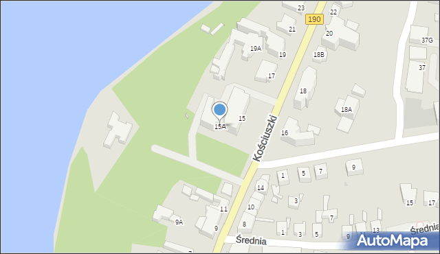 Wągrowiec, Kościuszki Tadeusza, gen., 15A, mapa Wągrowiec