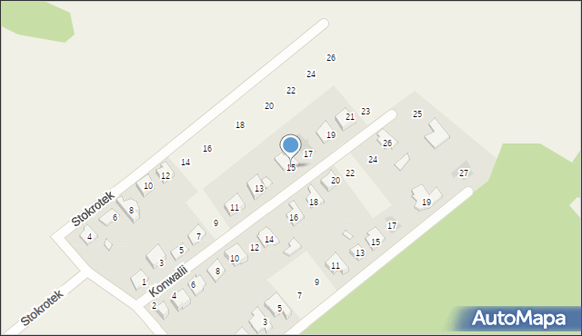 Walidrogi, Konwalii, 15, mapa Walidrogi