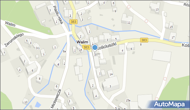 Walim, Kościuszki Tadeusza, gen., 2, mapa Walim