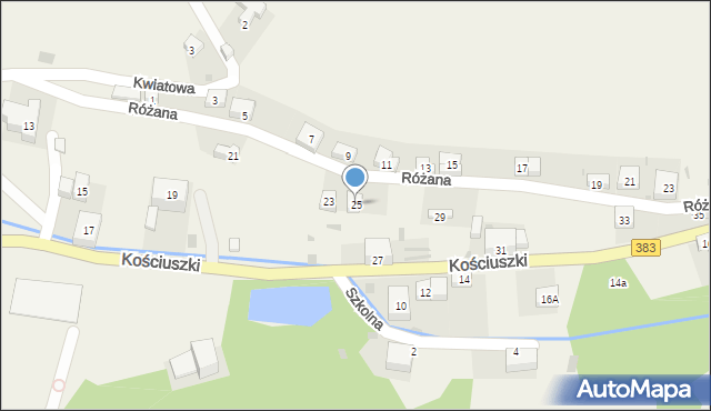 Walim, Kościuszki Tadeusza, gen., 25, mapa Walim