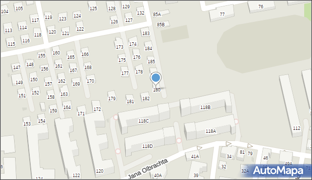 Warszawa, Konarskiego Stanisława, 180, mapa Warszawy
