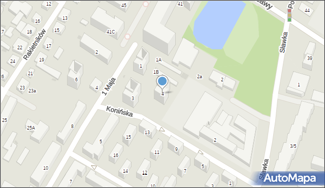 Warszawa, Konińska, 4, mapa Warszawy