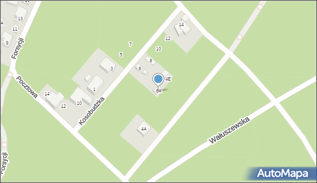 Warszawa, Kosobudzka, 6A, mapa Warszawy