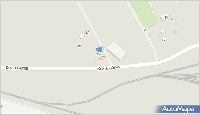 Warszawa, Kozia Górka, 8C, mapa Warszawy