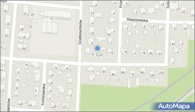 Warszawa, Konwisarska, 71, mapa Warszawy