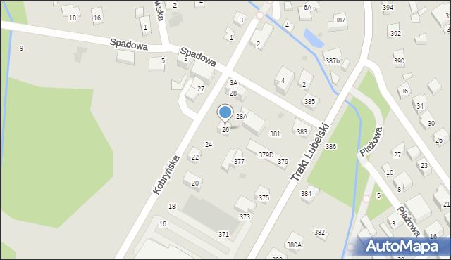 Warszawa, Kobryńska, 26, mapa Warszawy