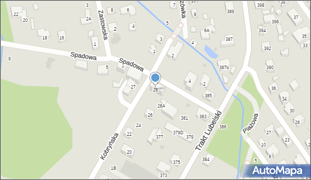 Warszawa, Kobryńska, 28, mapa Warszawy