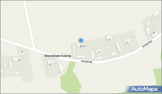 Warszkowo, Kolonia, 35, mapa Warszkowo