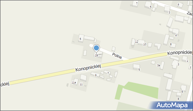 Wartkowice, Konopnickiej Marii, 14, mapa Wartkowice