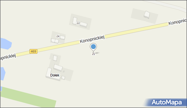 Wartkowice, Konopnickiej Marii, 21, mapa Wartkowice