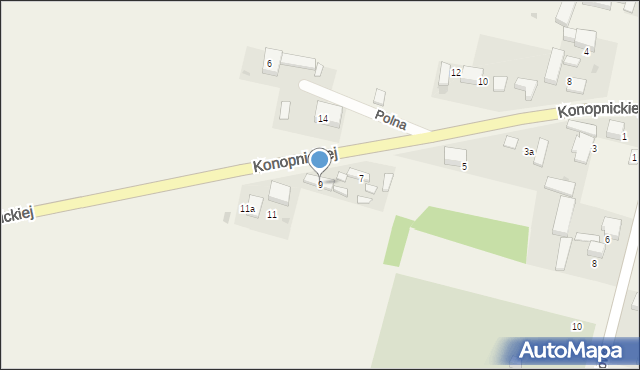 Wartkowice, Konopnickiej Marii, 9, mapa Wartkowice