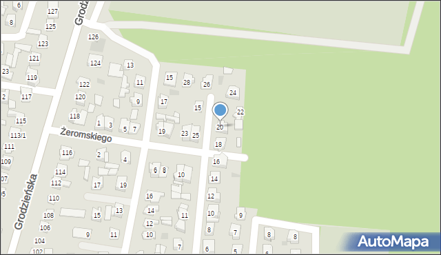 Wasilków, Konopnickiej Marii, 20, mapa Wasilków